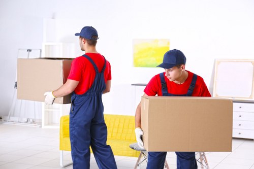 House movers planning a residential move in Queens Park