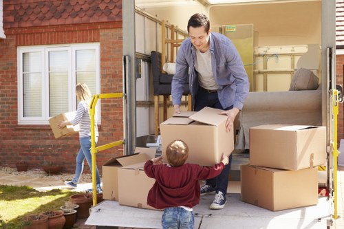 Moving truck service for homes and flats in Queens Park