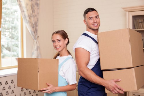 Support team assessing a moving service complaint