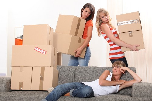Queens Park moving van handling residential relocation